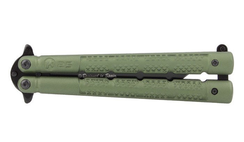 K25 - Titanbeschichtetes Schmetterlingsmesser mit Etui - 36249