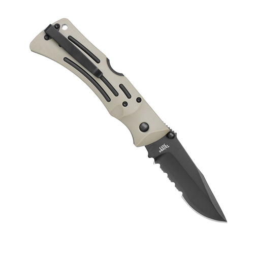 Ka-Bar 3053 - Desert MULE Einhandmesser mit Wellenschliff