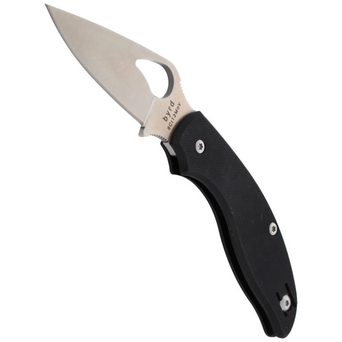 Spyderco - Klappmesser Byrd Tern - G-10 - Schwarz/Silber - BY23GP
