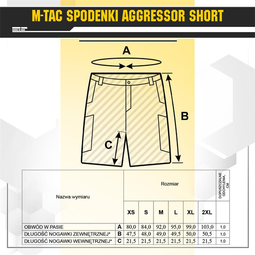 M-Tac - Aggressor Tactical Shorts - Polycotton - Rip-Stop - Dark Navy Blue - 20018015