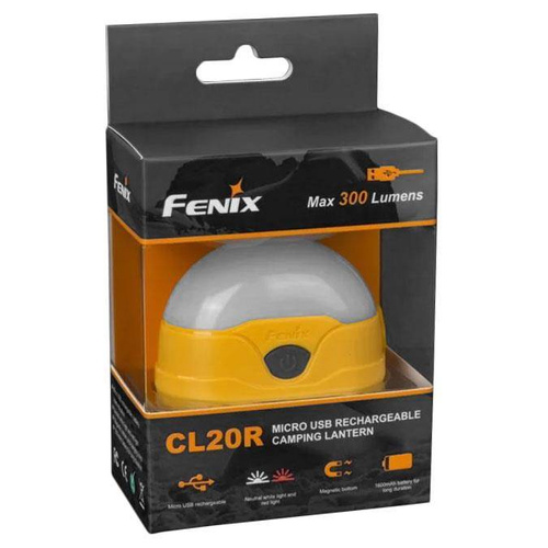 Fenix - CL20R Campinglampe mit wiederaufladbarem Akku 1600mAh - 300 lm - Gelb - 039-534