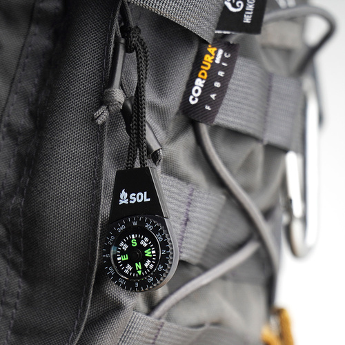SOL - Zipper Pull Compass - 2 Stück - 0140-0020