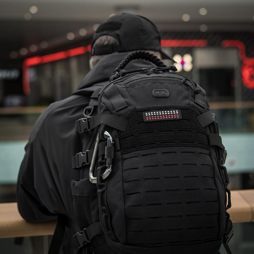 M-Tac - Polnischer Flaggenaufnäher - Fluoreszierend - Pixel - Laserschnitt - Schwarz / Rot / Weiß - 51005102