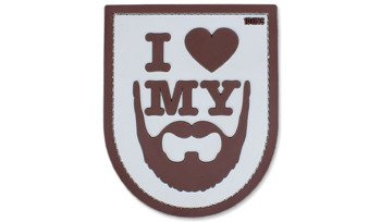 101 Inc. - 3D-Aufnäher - I Love My Beard - Wüste