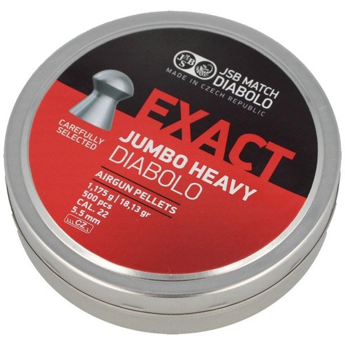 JSB - Exact Jumbo Heavy Pellets - 5,52 mm - 500 Stück - 546287-500