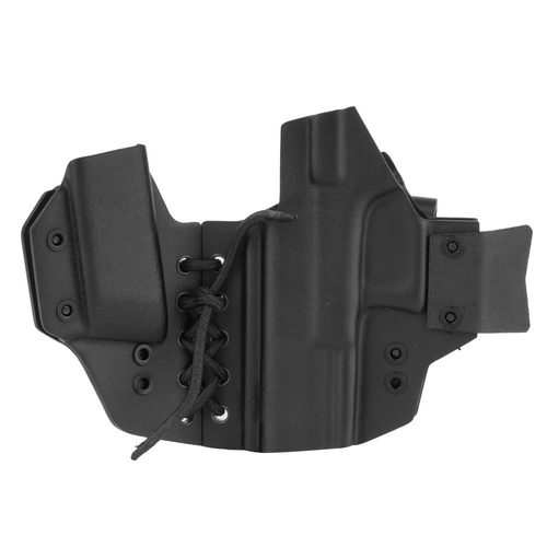 DOUBLETAP GEAR - Appendix Elastic IWB Kydex Holster für Glock 19 und Magazin - Schwarz