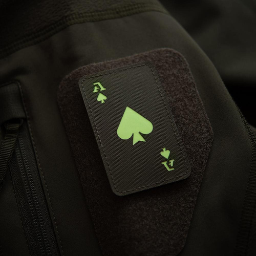 M-Tac - Militär-Patch Ace of Spades - Cordura 500D - Ranger Green / Fluoreszierend - 51109239