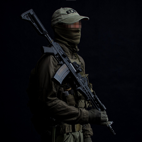 FTCS - Aluminium Handschutz für AK Plattform Karabiner - Größe M - Schwarz - FTCS Nr. 35