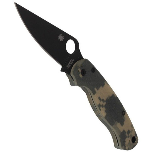 Spyderco - Para Military™ 2 G-10 Digital Camo/Schwarz Klinge Folder Messer - C81GPCMOBK2