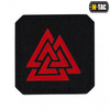 M-Tac - Lasergeschnittenes Valknut Quadrat Patch - Rot / Schwarz - 51162233