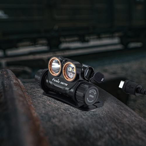 Fenix - LED-Stirnlampe ohne Tablett - Schwarz/Gelb - HM75R SE