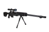 Well - ASG Sniper Rifle Replik MB4411D UPV - 6mm - Federbelastet - Zielfernrohr - Zweibein - Schwarz - WEL-03-007312