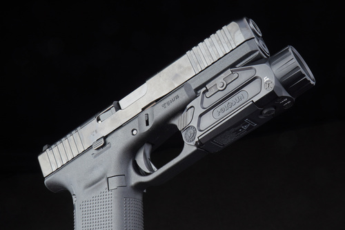 Holosun - Taktische Waffen-Taschenlampe Plus - 20.000 cd - Grüner Laser - Schwarz - P.ID Plus