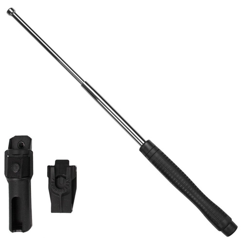 ESP - Gehärteter dehnbarer Schlagstock mit Halter - 23'' - Ergonomischer Griff - Chrom - EXB-23HE CHR BH-55