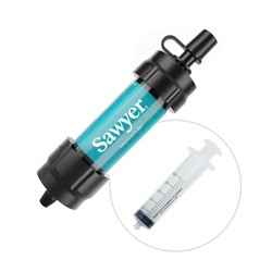 Sawyer - Wasserfilter Single Mini - 28 mm Gewinde - 0,1 μm - Teal - SP340A