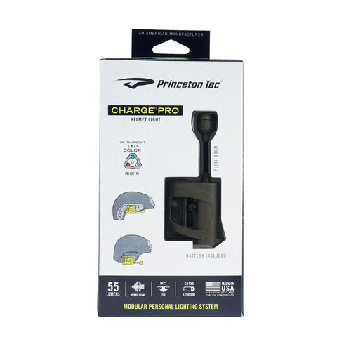 Princeton Tec - Charge™ Pro Helm Taschenlampe - OD Grün - CP-RBI-OD 