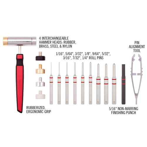 Real Avid - Accu-Punch™ Hammer & Roll Pin Punch Set - AVHPS-RP