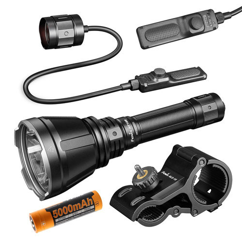 Fenix - HT18R LED-Taschenlampe mit 5000 mAh Akku - Kit - 2800 lm - Schwarz - HT18R+ALG-18+AER-05