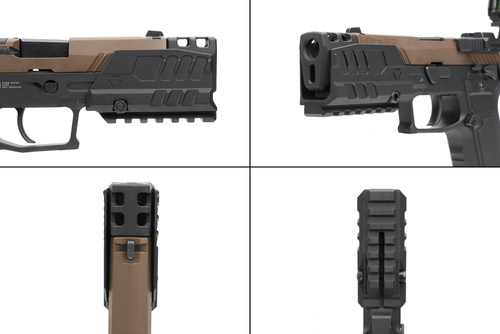 Strike Industries - Strahlenschutzschild für SMC Alfa/Bravo Pistolen - Schwarz - SI-SMC-BS-S