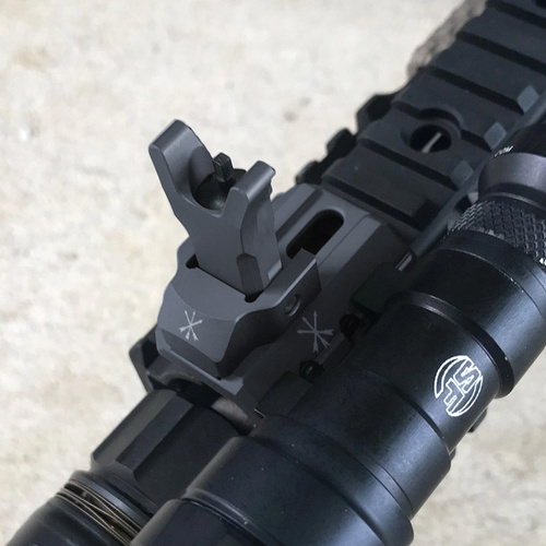 Unity Tactical - Klappvisier Backup Front Iron Sight Backup Fusion - Schwarz - FUS-S1B