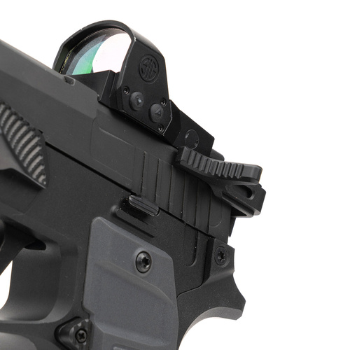 Strike Industries - Beidhändiger Seitenladegriff für Sig Sauer P320 Pistole - Schwarz - SI-P320-CH