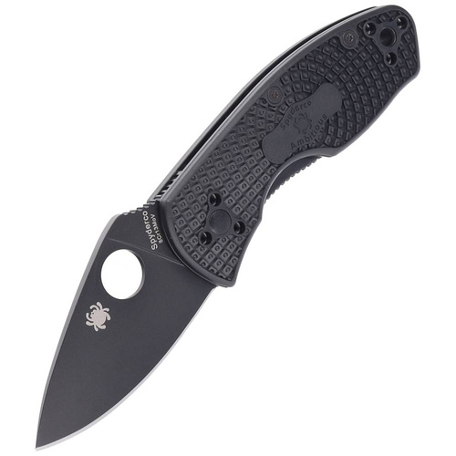 Spyderco - Klappmesser Ambitious Lightweight - 8Cr13MoV - Schwarz - C148PBBK