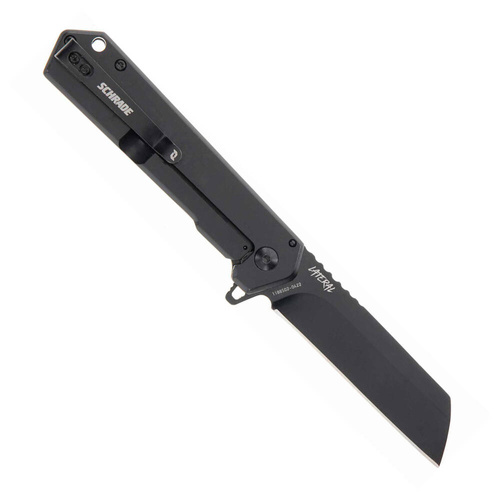Schrade - Lateral BLK EDC Klappmesser - AUS-8 - Schwarz/Dunkelgrau - 1159293