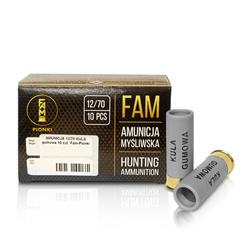 FAM Pionki - Flintenmunition Gummikugel 12/70 - 10 Stück