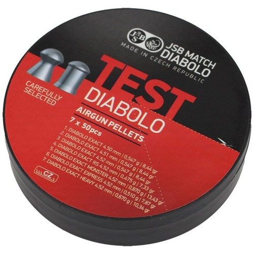 JSB - Diabolo Exakt Test Pellets - .177 - 7x50 Stück - 002003-350