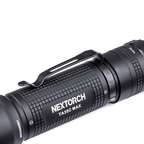 NEXTorch - LED Taschenlampe TA30C MAX - 3000 lm - Aluminium - Schwarz - TA30C MAX