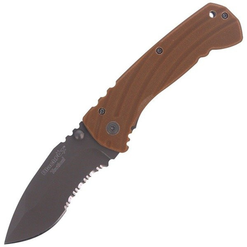 FOX - Klappmesser Blackfox Drop Point Folder 85 mm - BF-116 - Feststehende Messer