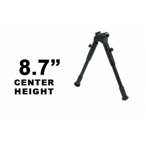 Leapers - UTG® Shooter's Bipod mit Picatinny QD-Halterung - 8,7-10,6 "- Schwarz - TL-BP69SQ